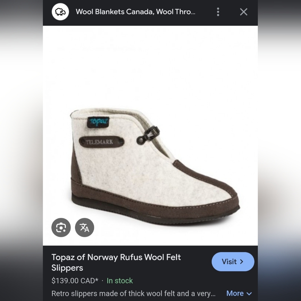 Unisex Wool Felt Slippers by Topaz Of Norway